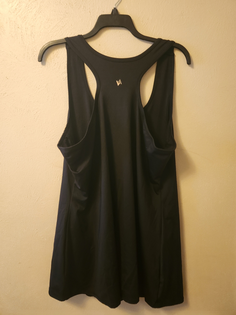 Plus Size Black Racerback Athletic  Tennis Dress